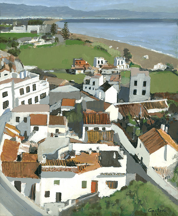 Bajondillo from the Cuesta del Tajo #1, Paper Fine Art Print 19 x 23.75 in