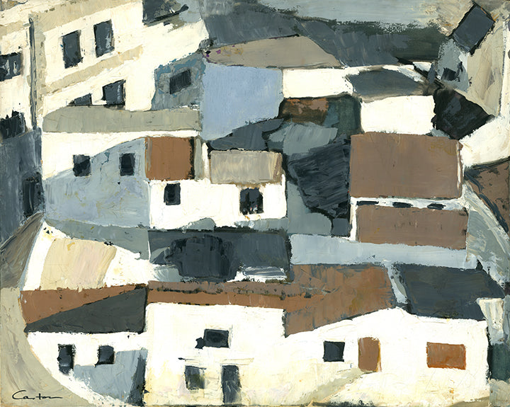 Bajondillo Rooftops from the Cuesta del Tajo #2, Canvas Fine Art Print 29 x 36.5 in