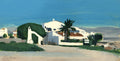 Casa cerca de la Playa, Paper Fine Art Print 10 x 20 in