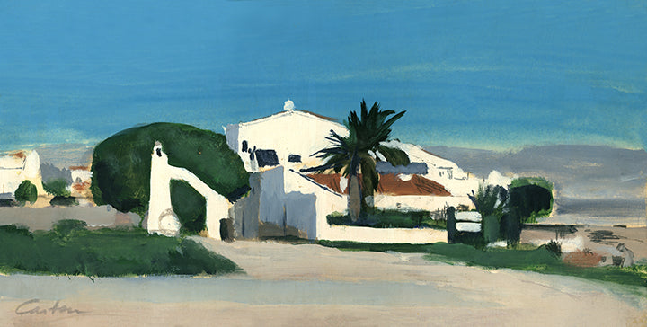 Casa cerca de la Playa, Paper Fine Art Print 10 x 20 in