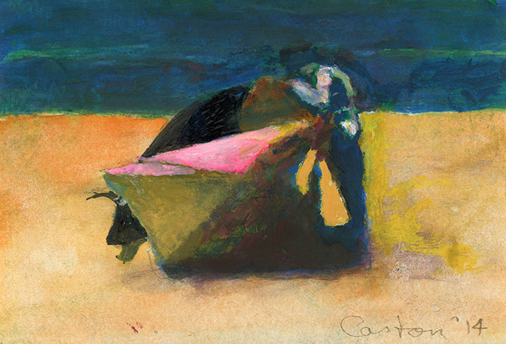 Corrida #7, Canvas Fine Art Print 7 x 10.3 in