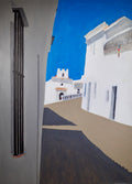 Calle en Mijas, Canvas Fine Art Print 8.75 x 12.2 in