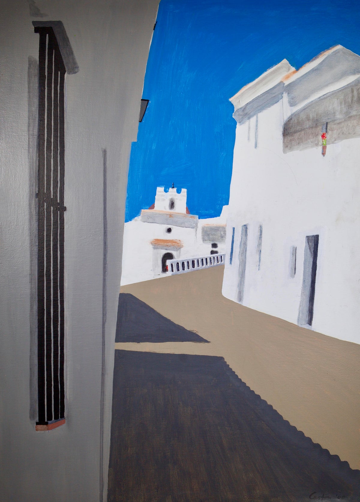 Calle en Mijas, Paper Fine Art Print 8.75 x 12.2 in