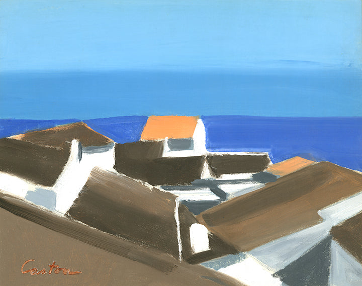 Rooftop Canvas Fine Art Print 13.4 x 17 in